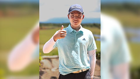 Tae Soo Kim finds himself on top of the leaderboard after the first round of the ICTSI Caliraya Springs Championship in Cavinti, Laguna. | PHOTOGRAPH COURTESY OF PGT