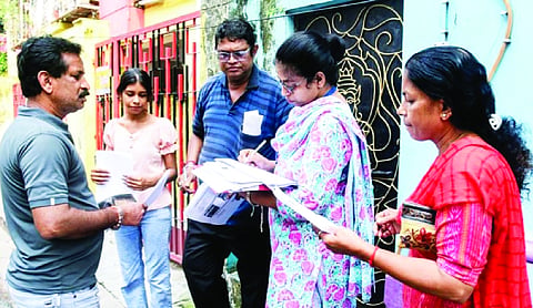 Poll officers start reverifying 47 lakh omitted voters