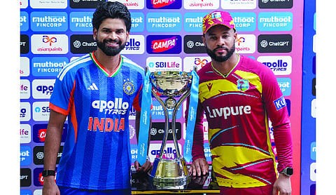 Rain mars 5th T20 match, India-WI share series