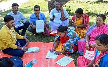 Voters in SIR process