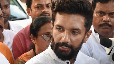 Chirag Paswan in a press conference