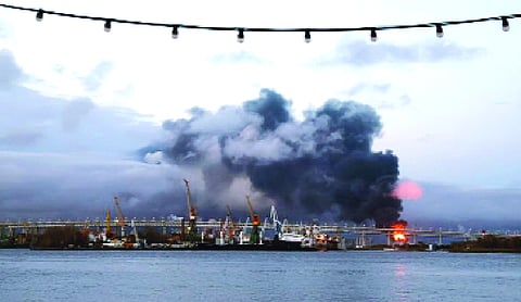 St. Petersburg oil sites ablaze after Kyiv launches 1,000 drones at Russia