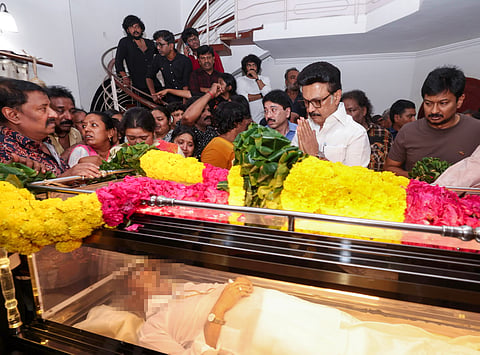 Stalin paying his last respects