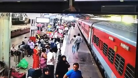 A capture from the footage