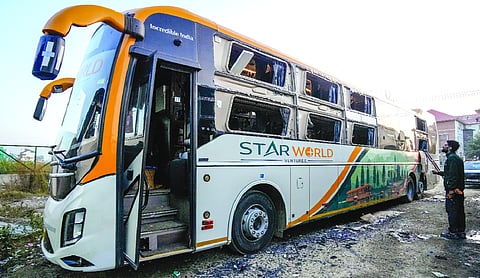 After Haryana, stone-pelters target bus in Punjab