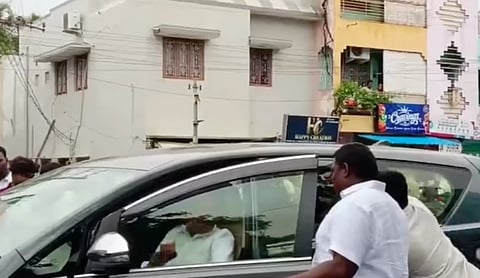 Former Andhra Pradesh deputy CM K. Narayana Swamy was attacked in Chittoor amid tensions over local body election nominations.
