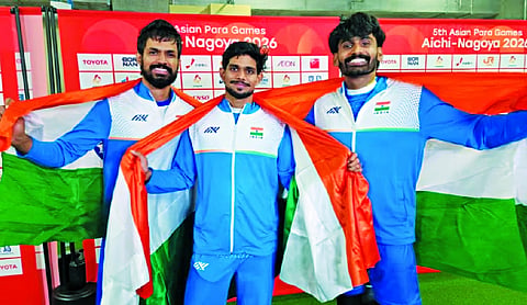 India sweep men’s high jump; Anjanaben, Gavit and Dharmaraj win gold medals at Para Asiad