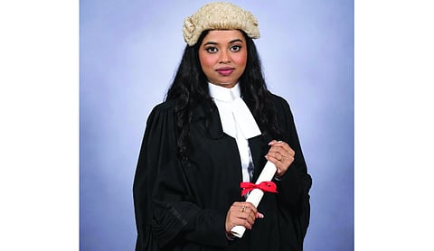 Saharsa’s daughter recognised as a Barrister at London’s Inner Temple