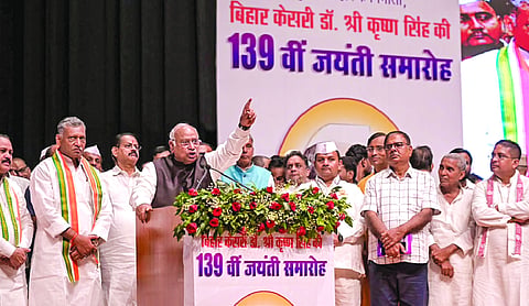 Kharge’s Patna jibe stirs political row
