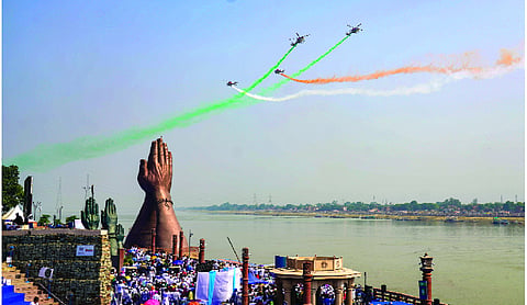 PM Modi witnesses IAF air show in Varanasi