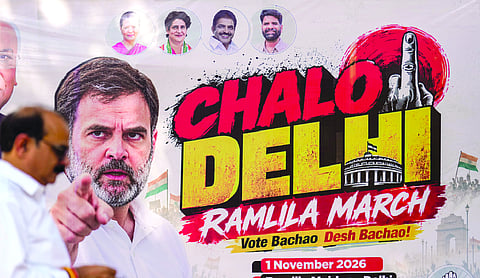 Don’t worry about police, BJP will not have guts to try antics: Rahul on Chalo Dilli march
