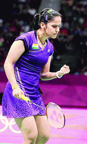 Saina advances in Singapore