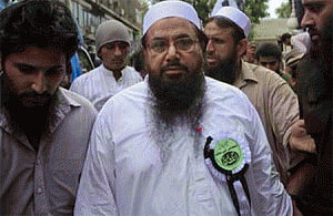 Hafiz Saeed leads Eid prayers in lahore