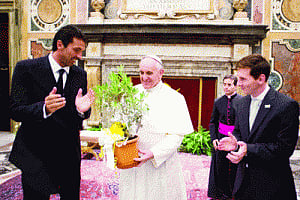 Soccer-loving pope cheers players