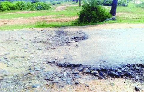 Naxal area projects on rough road