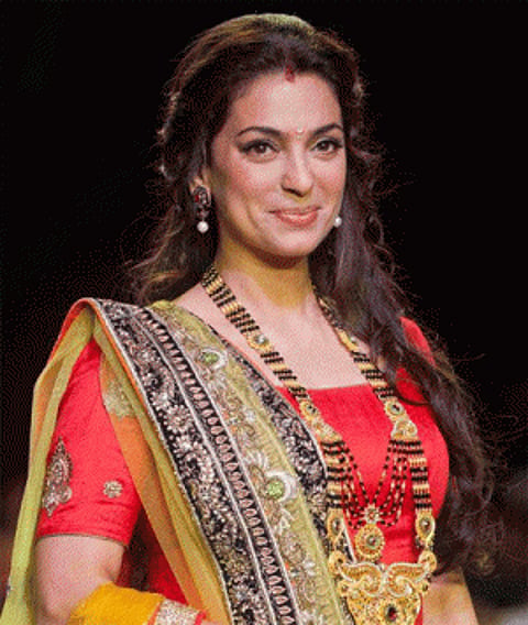 Juhi Chawla walks the ramp as 'Marathi Mulgi'