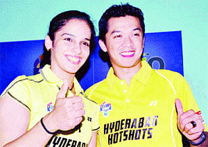 To top it up, led by Saina leaders Hyderabad host Banga