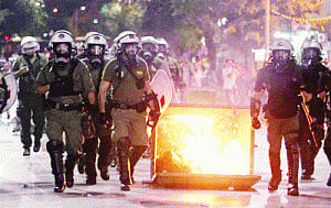 Anti-fascist protests turn violent across Greece