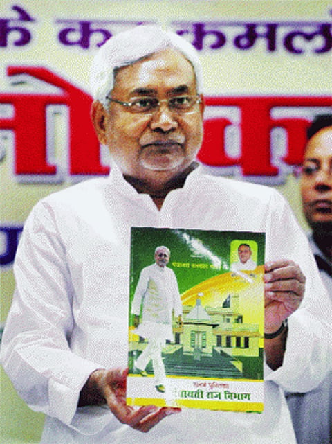 Nitish set to woo Muslims through hoardings in Urdu