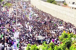 Supporters jubilant as Jagan walks free