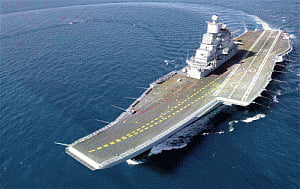 Aircraft carrier Vikramaditya inducted into Indian Navy