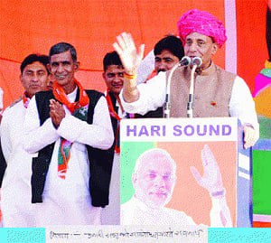 Cong root cause of country's woes: Rajnath