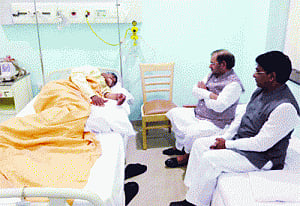 Fasting Naidu forcibly given IV fluids at hospital