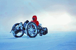 British adventurer first to cycle to South Pole