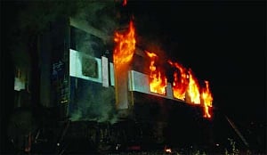Train inferno engulfs 26 lives