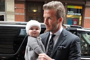 David Beckham loves styling daughter