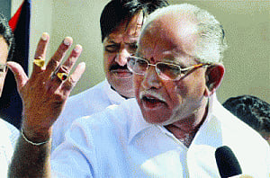 Yeddyurappa announces merger of KJP with BJP