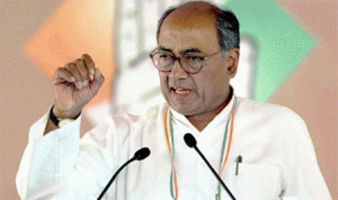 Digvijay corners BJP over attack on AAP office