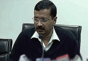 Constitution does not stop CM from protesting: Kejriwal