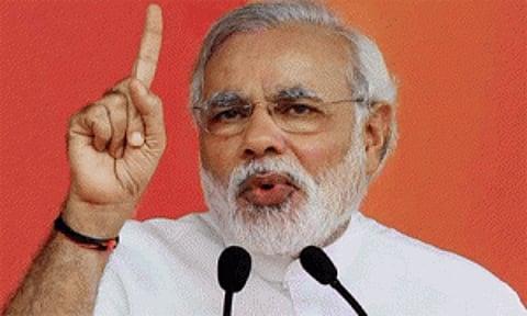 Cong playing fraud with armed forces: Modi