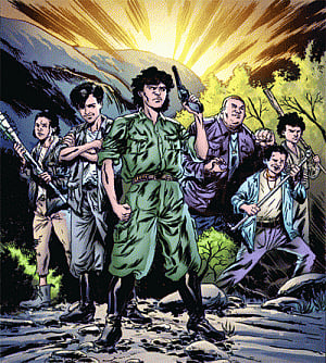 Gabbar as comicon