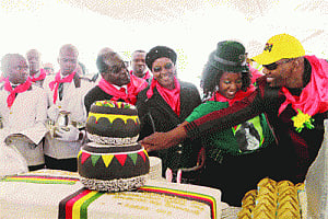 Mugabe launches 90 birthday balloons