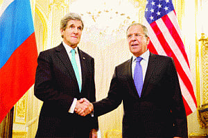Kerry, Russian FM begin talks