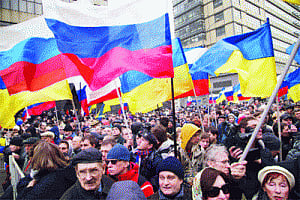 50,000 protest Crimea action in Moscow