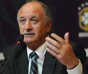 Brazil coach Scolari in london on World Cup mission
