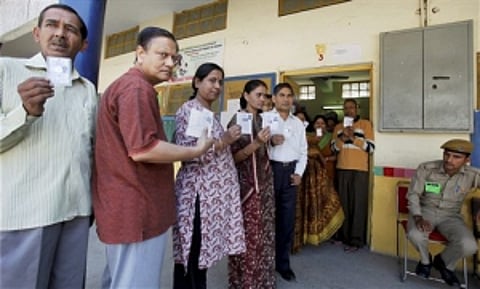 64 per cent turnout in Delhi
