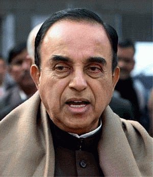 Swamy accuses Sibal of not disclosing companies owned by wife