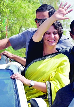 Priyanka dubs BJP 'panic-stricken rats'