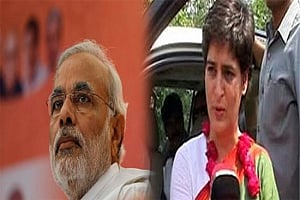 Modi plays "backward status" card to counter Priyanka's barb