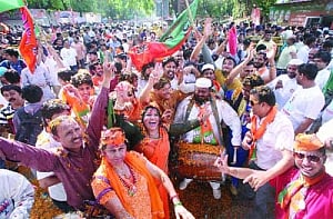BJP's landslide win causes Cong cave-in