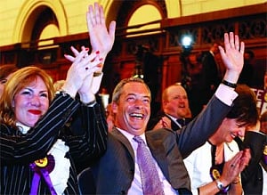 UK far-right party registers historic win in EU polls