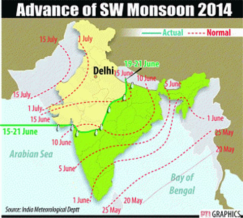Monsoon to hit MP, Maharashtra in 2 days
