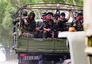 Ukraine hoists flag over pro-Russian bastion
