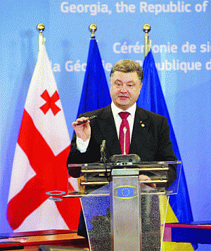 EU signs agreement with Ukraine, Georgia, Moldova