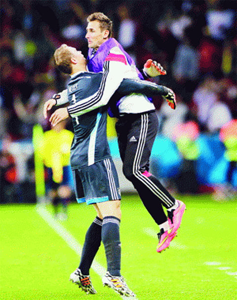 But Neuer does it for Germany