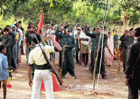 Three naxals held in Chhattisgarh